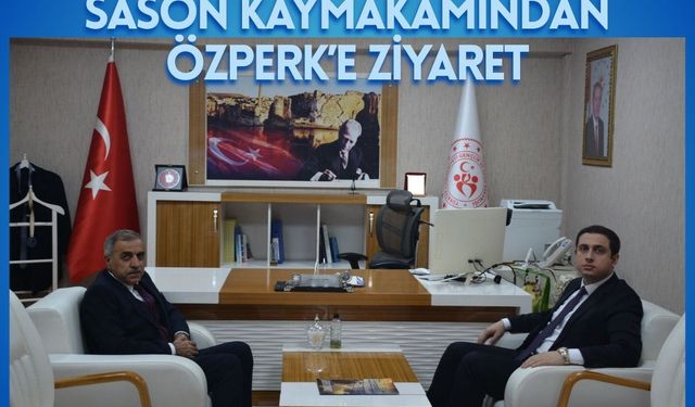 Sason Kaymakamından Özperk’e Ziyaret